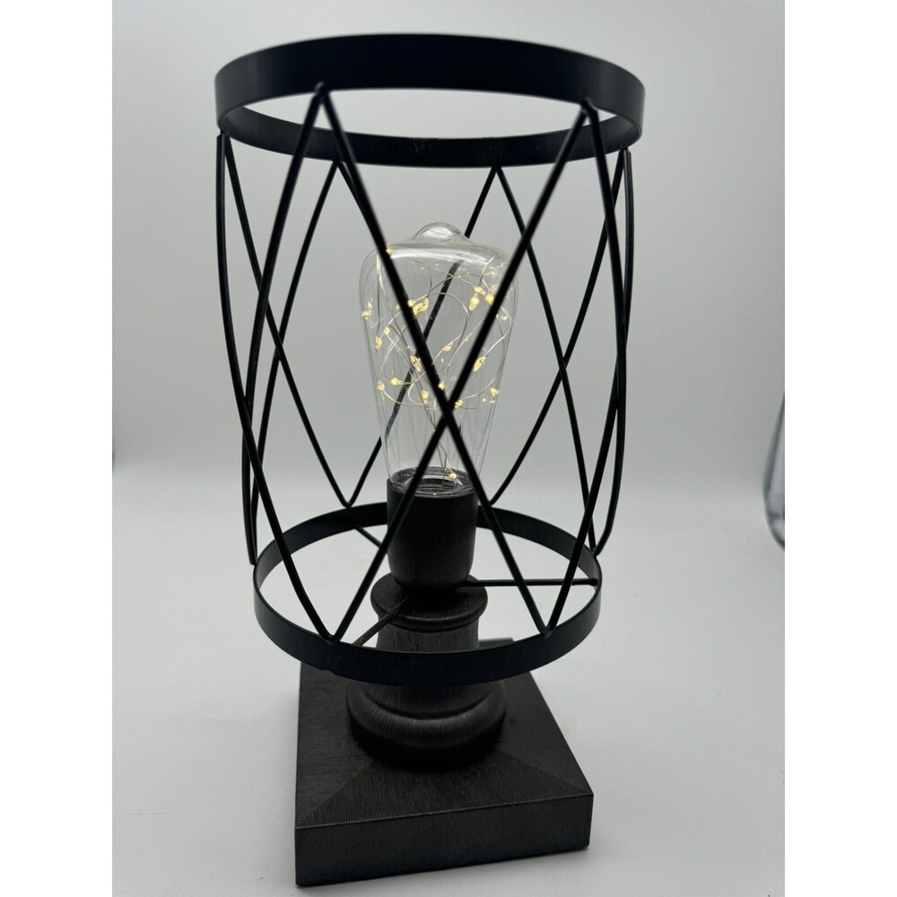 Home Led Metal Light Battery-Operated  Decoration Light 11" tall 5.75" Diameter - Picture 2 of 6